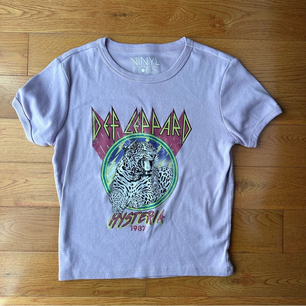 Vinyl Icons  Lavender Def Leppard Hysteria Graphic Tee Nordstroms Jr